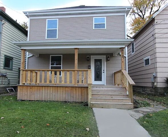 Front exterior of completed McDonald and Sons home at 815 E Center St, Marion, OH